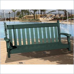 Vifah Giric Outdoor Recycled Plastic Swing in Green