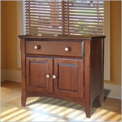 Vifah Berkshire Nightstand in Walnut