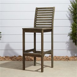 Vifah Renaissance Outdoor Hand-scraped Hardwood Bar Chair