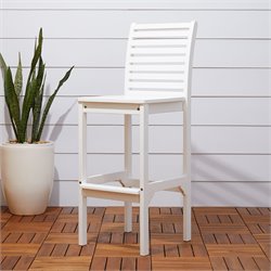 Vifah Bradley Outdoor Wood Bar Chair