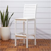 Vifah Bradley Outdoor Wood Bar Chair