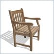 ADD TO YOUR SET: Vifah Renaissance Outdoor Hand-scraped Hardwood Armchair