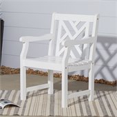 Vifah Bradley Outdoor Wood Armchair