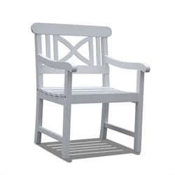 Vifah Bradley Outdoor Wood Armchair