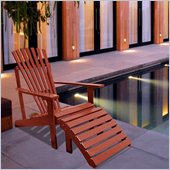 Vifah Outdoor Wood Adirondack Armchair