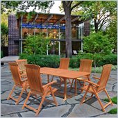 Vifah Rectangular Extension Dining Set