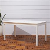 Vifah Bradley Traditional Outdoor Wood Rectangular Dining Table
