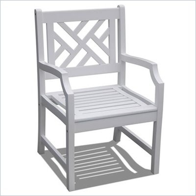 Vifah Bradley Outdoor Wood Armchair