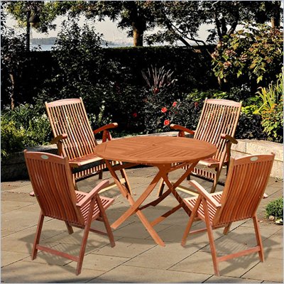 Vifah Outdoor Wooden Dining Set