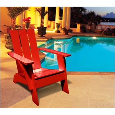 Vifah Outdoor Wood Adirondack Armchair