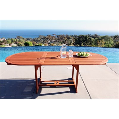Vifah Outdoor Vista Extension Table with Butterfly