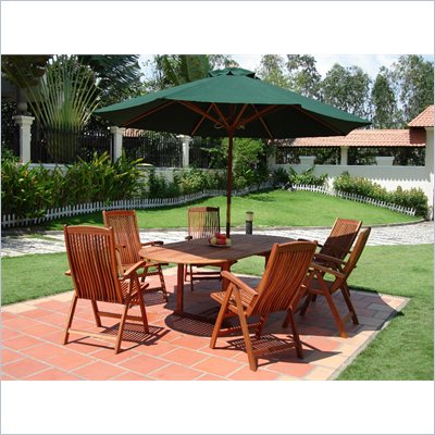 Vifah Vista 7 Piece Dining Set with 6 Armchairs