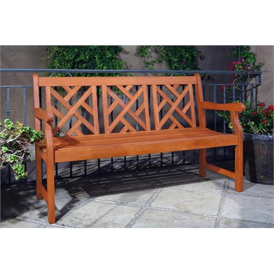 Vifah Atlantic Mahogany Shorea Hardwood Bench