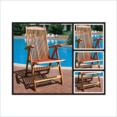 Vifah Outdoor Vista Five Position Reclining Chair