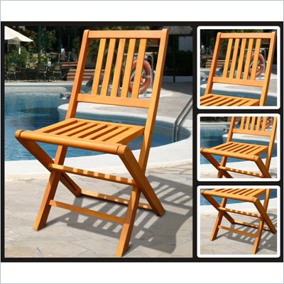 Vifah Outdoor Marcana Folding Chair (Set of 2)