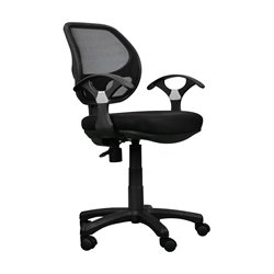 TECHNI MOBILI 0097M Mesh Office Chair in Black