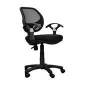Techni Mobili Mesh Office Chair in Black