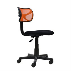 Techni Mobili Mesh Task Chair in Orange