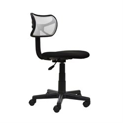 Techni Mobili Mesh Task Chair in White