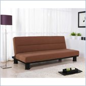 Techni Mobili 3 Positions Convertible Fabric Futon Sofa in Sand