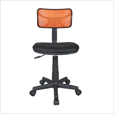 Techni Mobili Mesh Task Chair in Orange