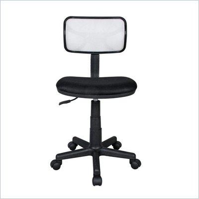 Techni Mobili Mesh Task Chair in White