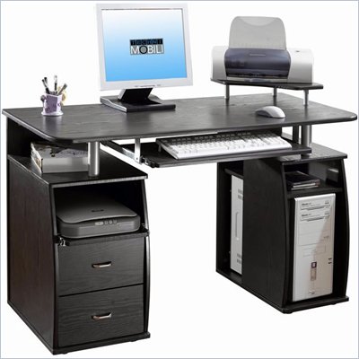 TECHNI MOBILI Atua Wood Computer Workstation in Espresso