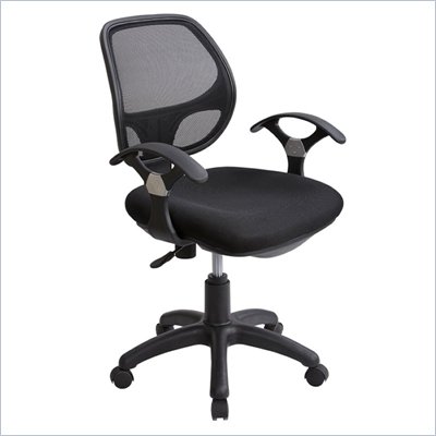 Techni Mobili Mesh Office Chair in Black