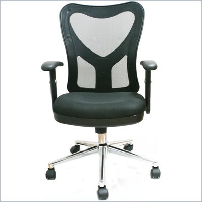 TECHNI MOBILI 0098M Mesh Office Chair in Black