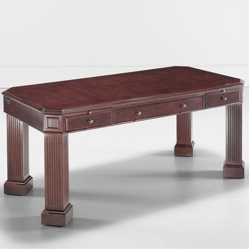 DMi Oxmoor Wood Writing Desk in Cherry Merlot