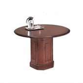 DMi Oxmoor Round 3.5' Conference Table with Column Base in Merlot Cherry
