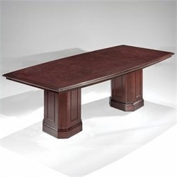 DMi Oxmoor Boat Shaped 8 Conference Table with Column Base in Cherry Furniture Office Conference Tables DMi 206538