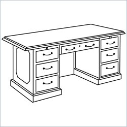 Allura Office Ambassador 72 Executive Desk by Allura Office