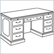 Allura Office Ambassador 60 Executive Desk by Allura Office