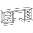 Allura Office Ambassador Executive Credenza by Allura Office