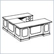Allura Office Ambassador Executive U-Desk by Allura Office