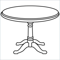 DMi Ambassador Round 4 Conference Table with X Shaped Base in Cherry Furniture Office Conference Tables DMi 206623