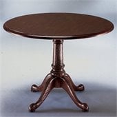 DMi Governors Round 4' Conference Table with X-Shaped Base in Mahogany
