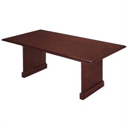 DMi Governors Rectangular 10' Conference Table with Slab Base in Mahogany