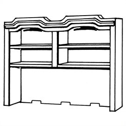 DMi Andover 60 in Hutch Furniture Office Hutch DMi 207246
