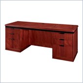 DMi Americus Wood Executive Kneehole Credenza in Russet Mahogany