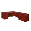 Allura Office Americus Executive Personal File L-Shaped Desk by Allura Office