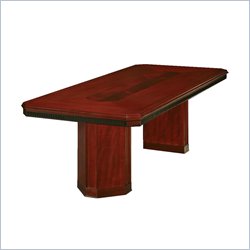 DMi Americus Rectangular 8' Conference Table with Column Base in Mahogany
