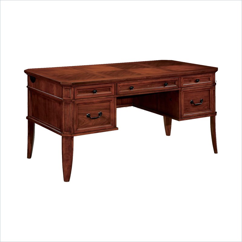 DMi Arlington Wood Writing Desk in Medium Walnut