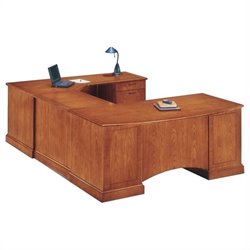 Allura Office Belmont Right Executive Corner U-Shaped Desk by Allura Office