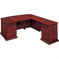 DMi Del Mar Executive Bow Front L-Shaped Desk-Right L-Desk