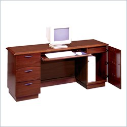 Allura Office Eclipse Tower CPU Wood Computer Credenza by Allura Office