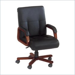Allura Office Eclipse Executive Leather Mid Back Chair by Allura Office