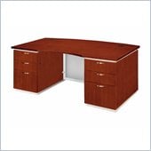 DMi Pimlico Veneer Executive Bow Front Desk (Assembled)