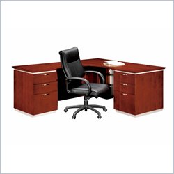 DMi Pimlico Veneer Executive 66 in. Left L-Shaped Desk (Flat Pack)